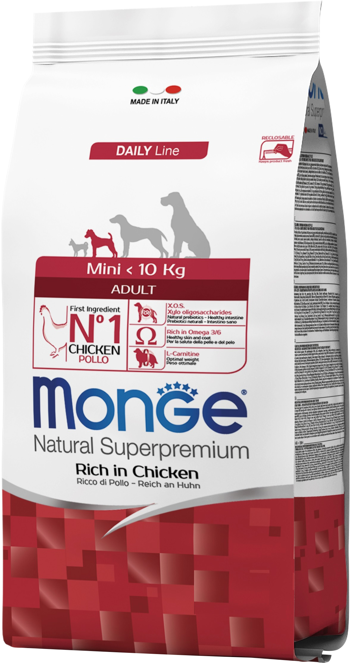 Сухой корм Monge Dog Mini Adult для взрослых собак маленьких пород со вкусом курицы и риса 0.8 кг
Сухой корм Monge Dog Mini Adult для взрослых собак маленьких пород со вкусом курицы и риса 0.8 кг