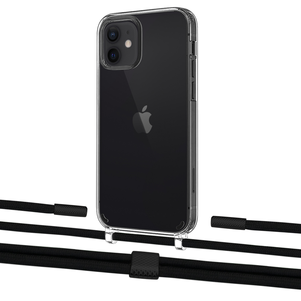 Чехол Upex Crossbody Protection Case для iPhone 12 | 12 Pro Crystal with Twine Black and Fausset Matte Black
Чехол Upex Crossbody Protection Case для iPhone 12 | 12 Pro Crystal with Twine Black and Fausset Matte Black