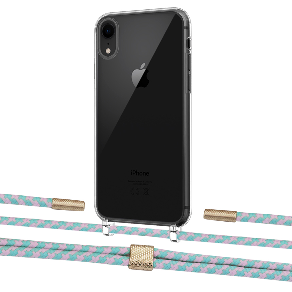 Чехол Upex Crossbody Protection Case для iPhone XR Crystal with Twine Turquoise and Fausset Gold
Чехол Upex Crossbody Protection Case для iPhone XR Crystal with Twine Turquoise and Fausset Gold