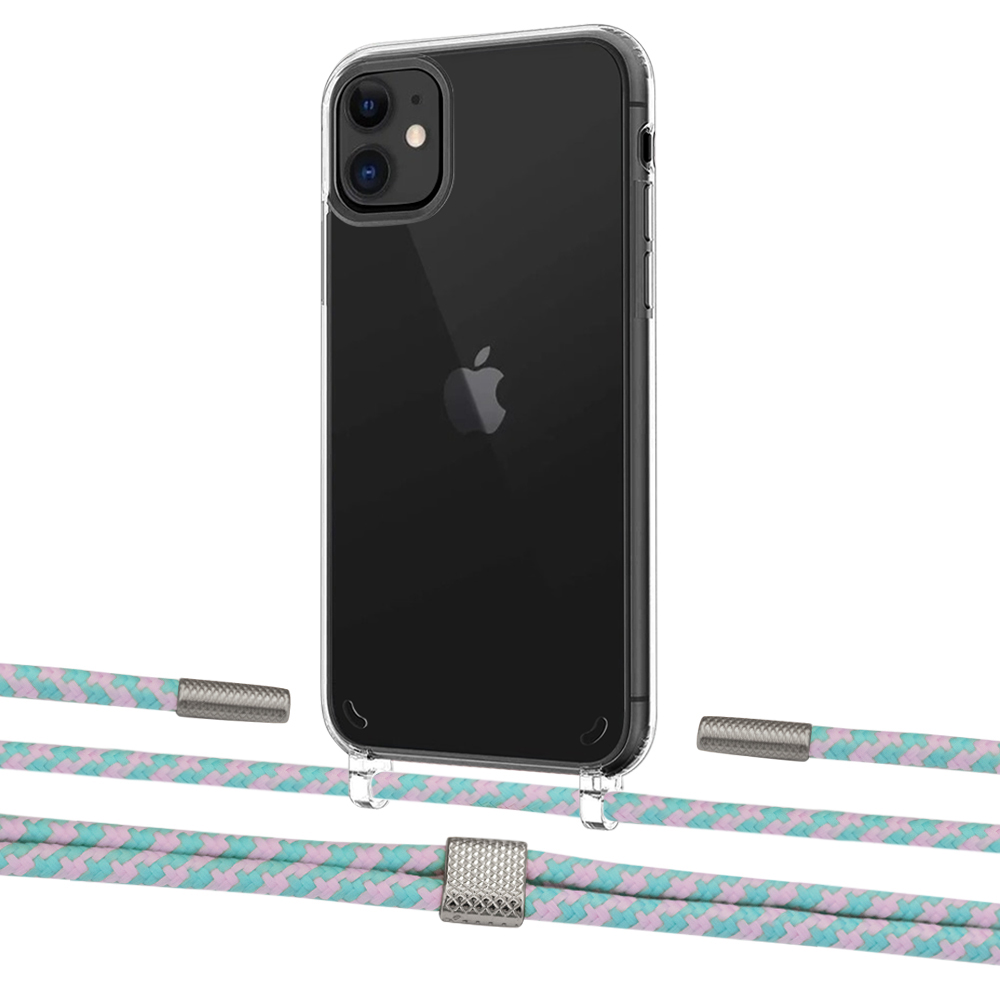 Чехол Upex Crossbody Protection Case для iPhone 11 Crystal with Twine Turquoise and Fausset Silver
Чехол Upex Crossbody Protection Case для iPhone 11 Crystal with Twine Turquoise and Fausset Silver