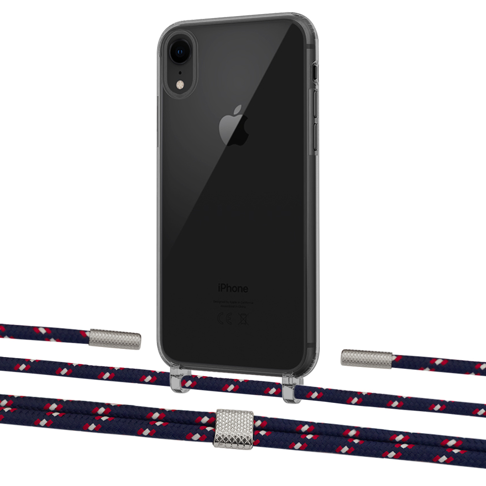 Чехол Upex Crossbody Protection Case для iPhone XR Dark with Twine Blue Marine and Fausset Silver
Чехол Upex Crossbody Protection Case для iPhone XR Dark with Twine Blue Marine and Fausset Silver
