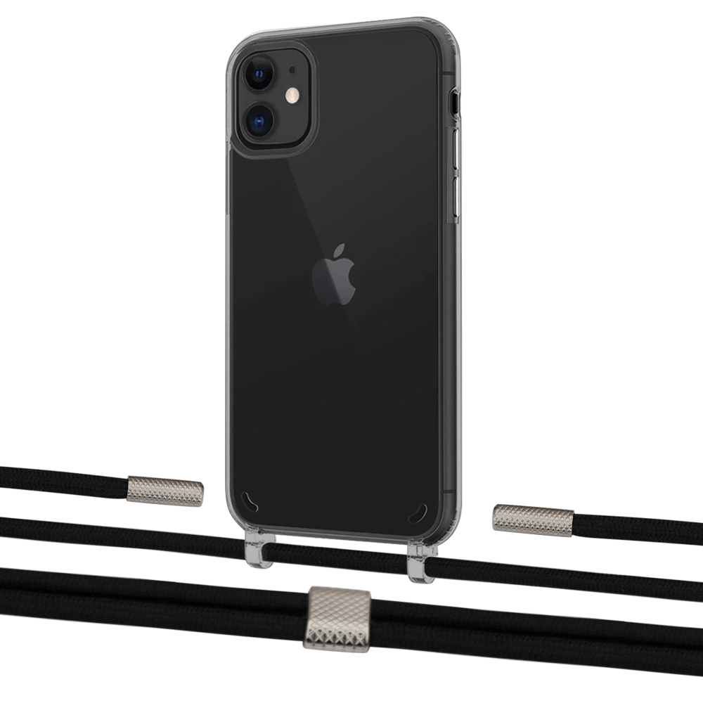 Чехол Upex Crossbody Protection Case для iPhone 11 Dark with Twine Black and Fausset Silver
Чехол Upex Crossbody Protection Case для iPhone 11 Dark with Twine Black and Fausset Silver