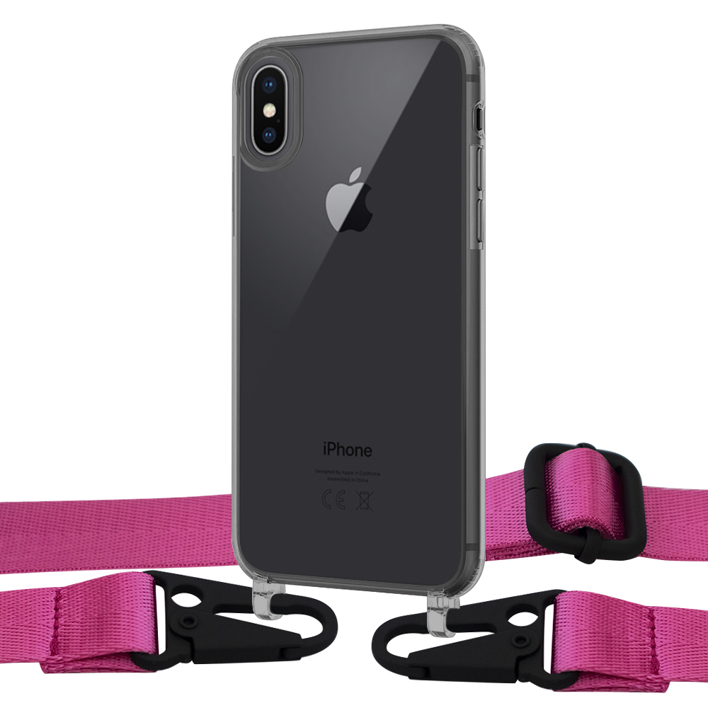 Чехол Upex Crossbody Protection Case для iPhone XS Max Dark with Harness Magenta
Чехол Upex Crossbody Protection Case для iPhone XS Max Dark with Harness Magenta