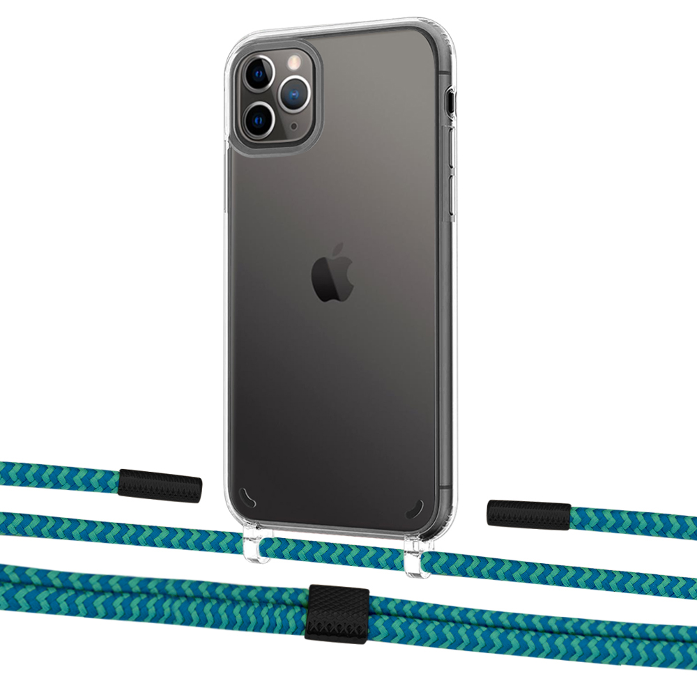 Чехол Upex Crossbody Protection Case для iPhone 11 Pro Max Crystal with Twine Cyan and Fausset Matte Black
Чехол Upex Crossbody Protection Case для iPhone 11 Pro Max Crystal with Twine Cyan and Fausset Matte Black