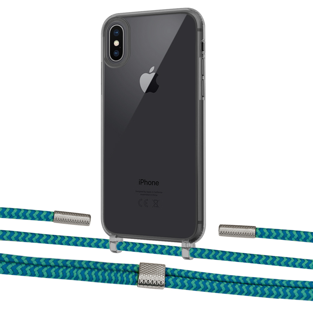 Чехол Upex Crossbody Protection Case для iPhone XS | X Dark with Twine Cyan and Fausset Silver
Чехол Upex Crossbody Protection Case для iPhone XS | X Dark with Twine Cyan and Fausset Silver