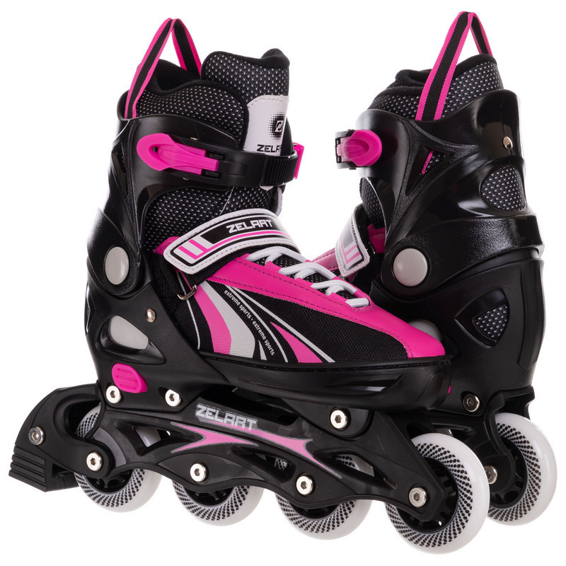 Роликовые коньки раздвижные Zelart Space Racer My Go 2918 размер 33-36 Black-Pink
Роликовые коньки раздвижные Zelart Space Racer My Go 2918 размер 33-36 Black-Pink