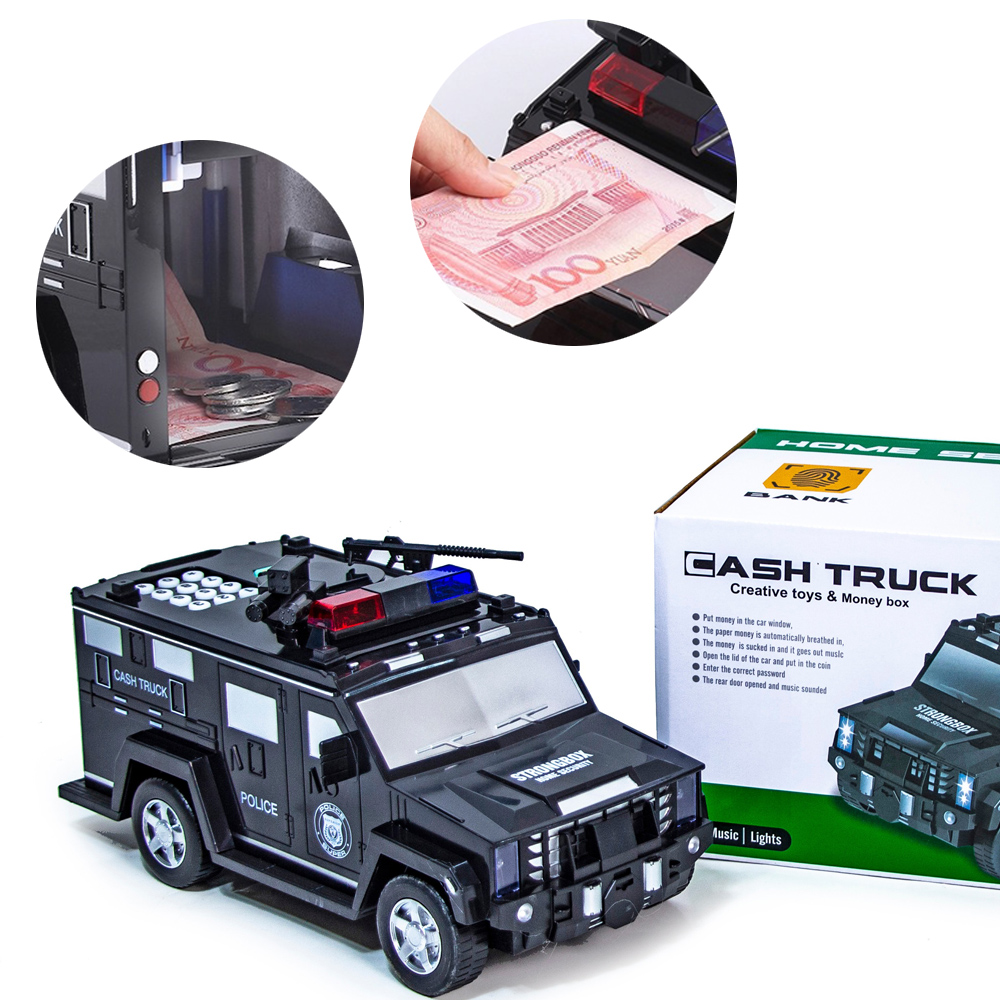 Машинка детский сейф с кодом и отпечатком пальца CASH TRUCK 6688-19A полицейская машинка грузовик Черный
Машинка детский сейф с кодом и отпечатком пальца CASH TRUCK 6688-19A полицейская машинка грузовик Черный