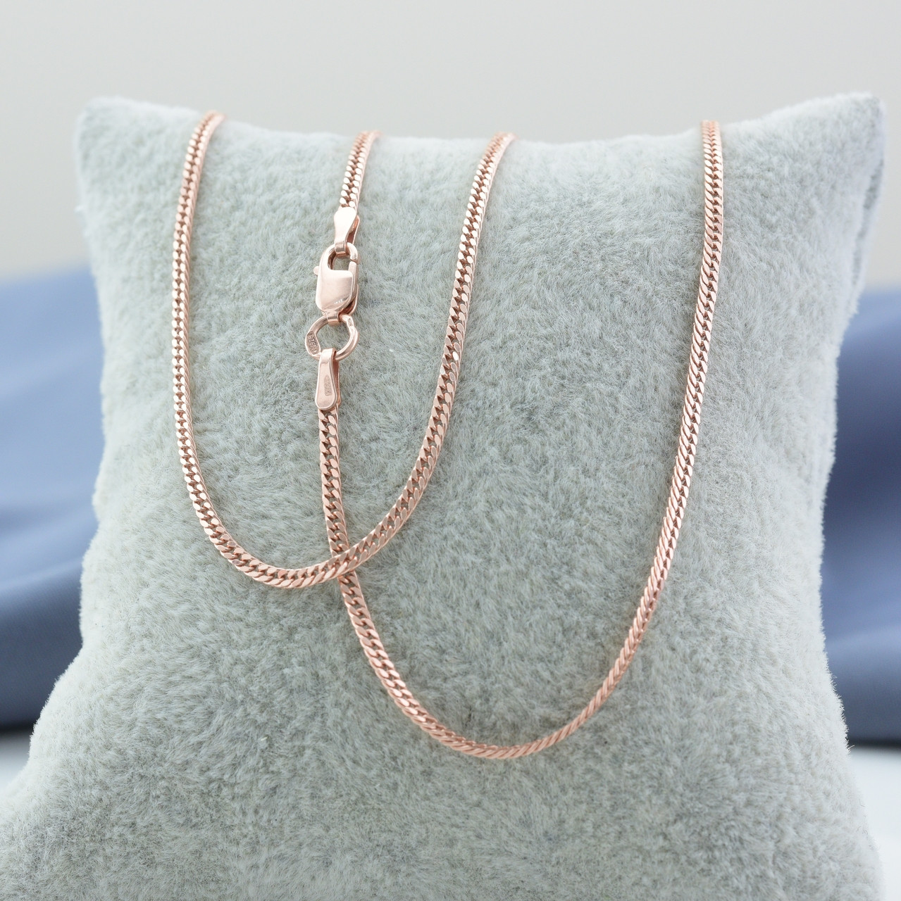 Серебряная цепочка позолоченный Панцирный двойной ширина 1.5 мм 40 
Серебряная цепочка позолоченный Панцирный двойной ширина 1.5 мм 40