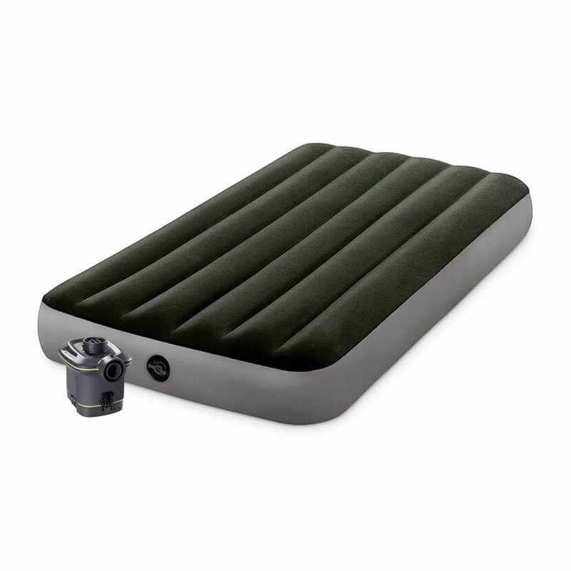 Односпальный надувной матрас Intex 64777 (99 x 191 x 25 см) Prestige Downy Airbed + Внешний электронасос на батарейках
Односпальный надувной матрас Intex 64777 (99 x 191 x 25 см) Prestige Downy Airbed + Внешний электронасос на батарейках