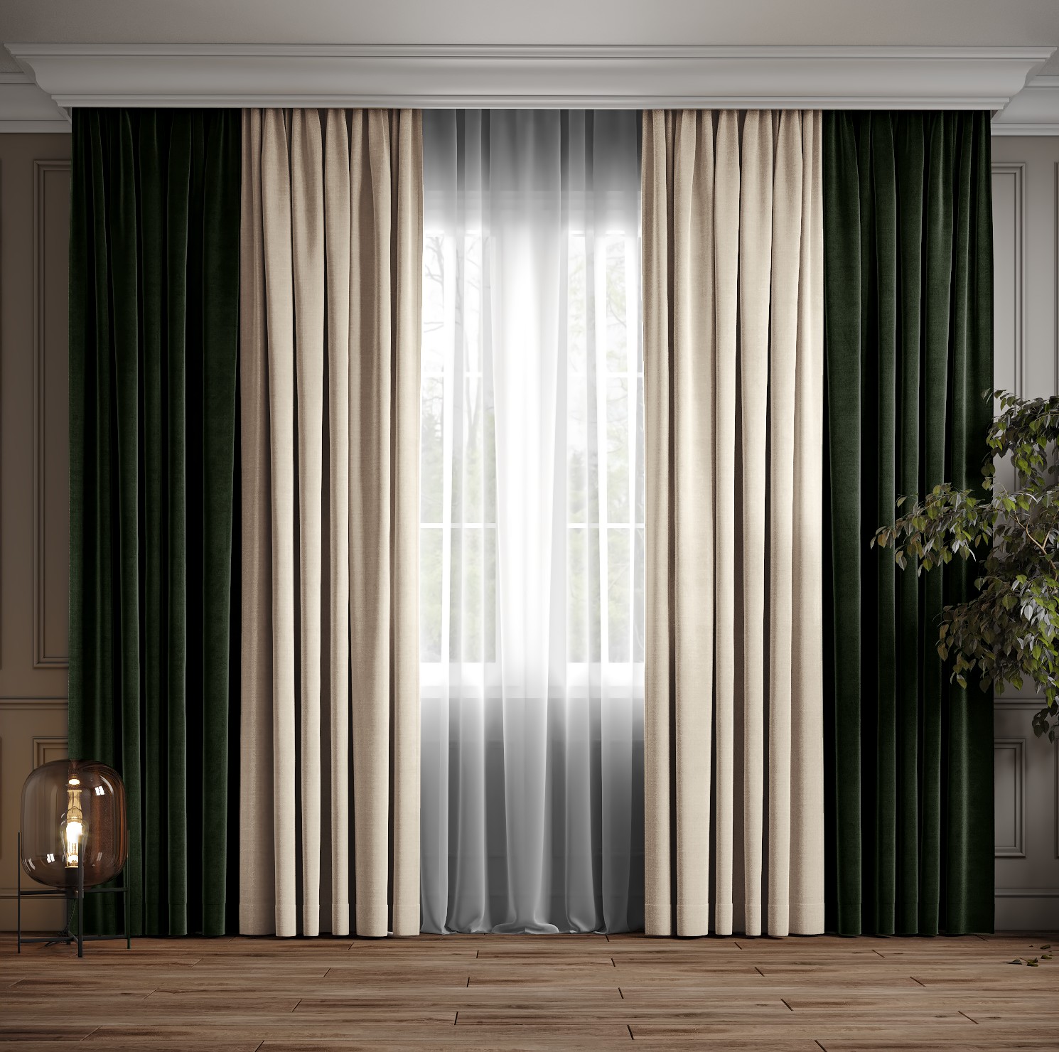 Комплект двухцветные шторы Ann-Tailor микровелюр Молочный с изумрудным 150x270 см 2 шт (94-588)
Комплект двухцветные шторы Ann-Tailor микровелюр Молочный с изумрудным 150x270 см 2 шт (94-588)