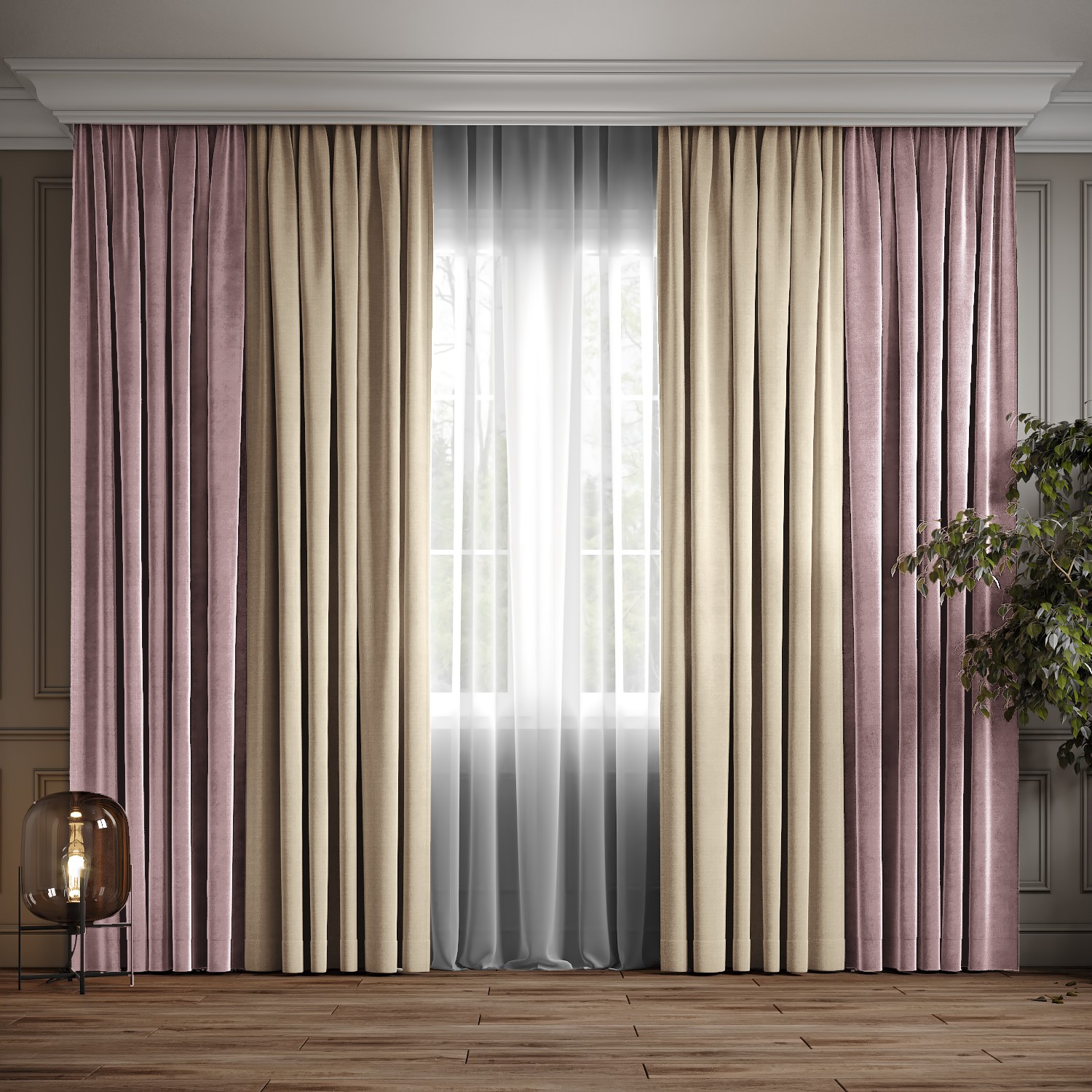 Комплект двухцветные шторы Ann-Tailor микровелюр Бежевый с пудра 150x270 см 2 шт (250-97)
Комплект двухцветные шторы Ann-Tailor микровелюр Бежевый с пудра 150x270 см 2 шт (250-97)