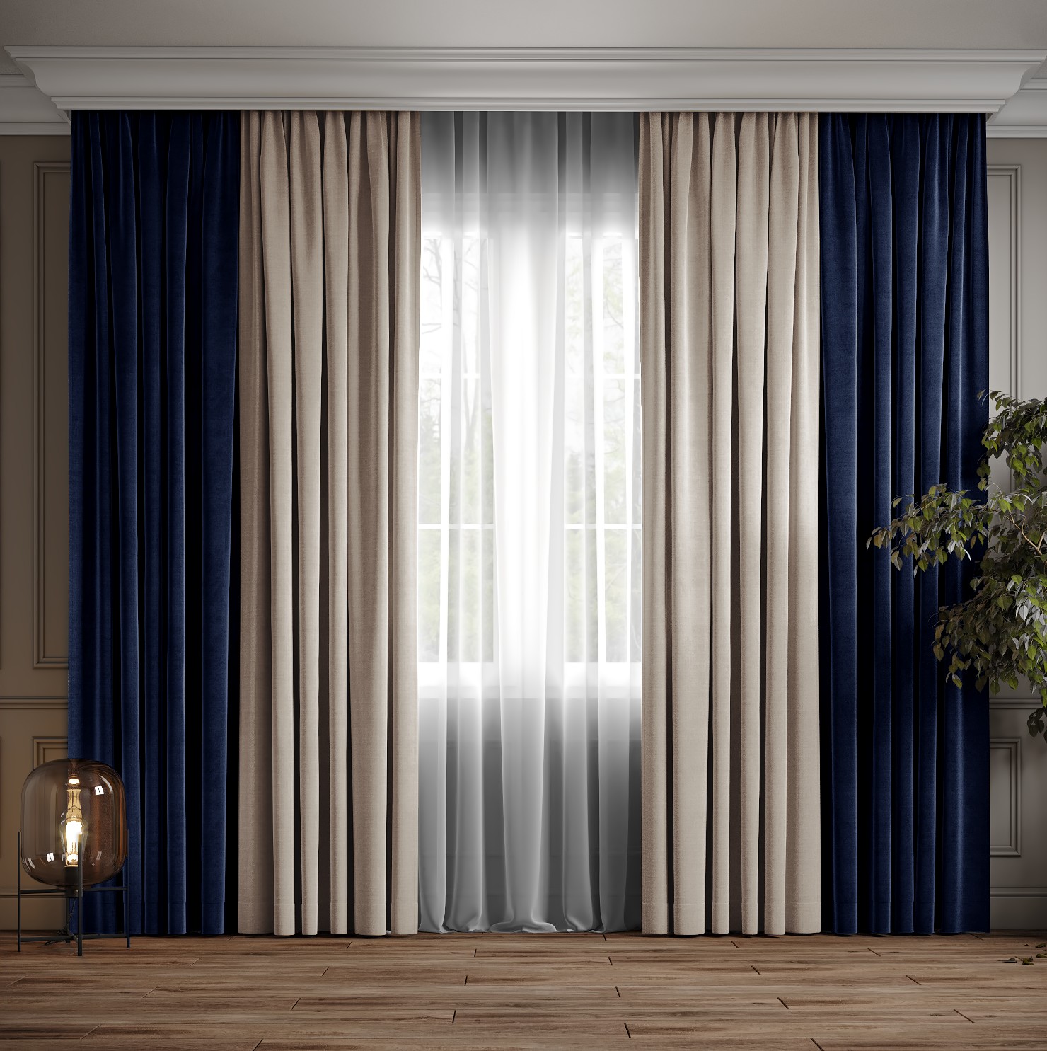 Комплект двухцветные шторы Ann-Tailor микровелюр Синий с капучино 200x270 см 2 шт (355-196)
Комплект двухцветные шторы Ann-Tailor микровелюр Синий с капучино 200x270 см 2 шт (355-196)