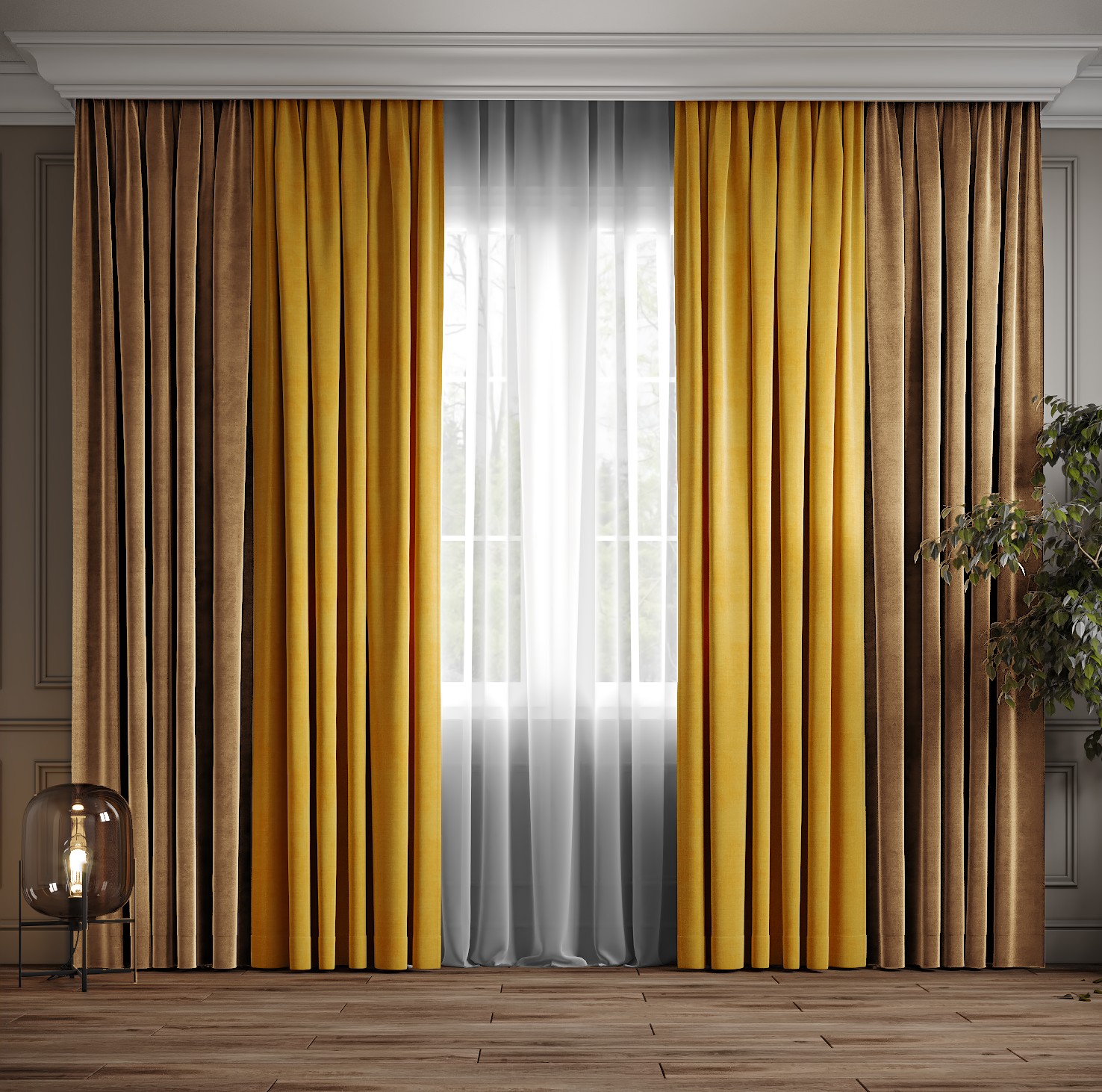 Комплект двухцветные шторы Ann-Tailor микровелюр Желтый с песочным 150x270 см 2 шт (344-199)
Комплект двухцветные шторы Ann-Tailor микровелюр Желтый с песочным 150x270 см 2 шт (344-199)