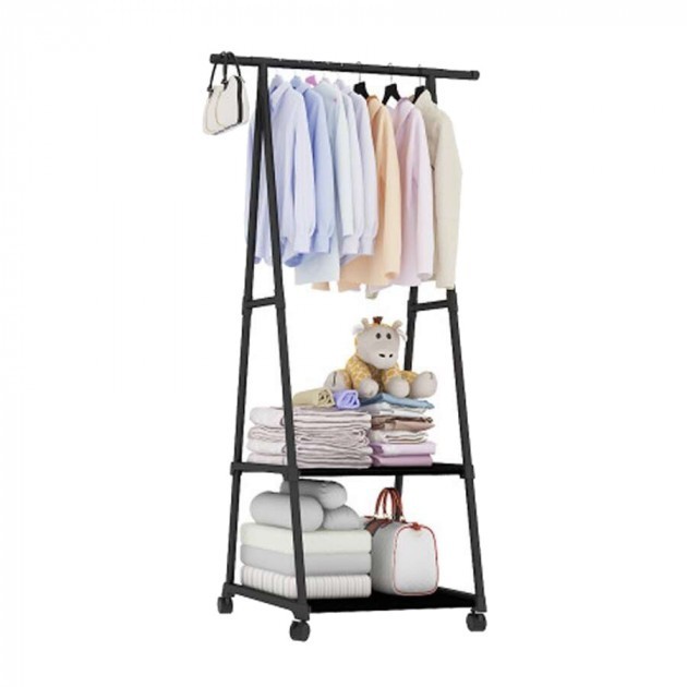 Передвижная напольная вешалка для одежды The New Coat Rack передвижная напольная 2 полочки 160х55х42 см Черный
Передвижная напольная вешалка для одежды The New Coat Rack передвижная напольная 2 полочки 160х55х42 см Черный