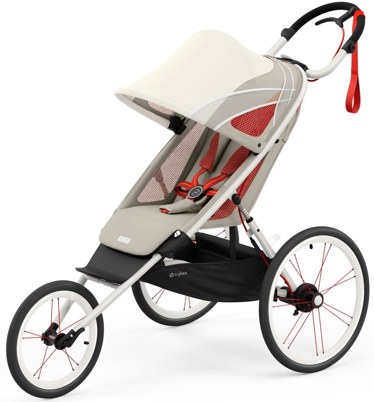 Спортивная беговая прогулочная коляска Cybex Sport Avi Bleached Sand на кремовой раме с оранжевыми деталями
Спортивная беговая прогулочная коляска Cybex Sport Avi Bleached Sand на кремовой раме с оранжевыми деталями