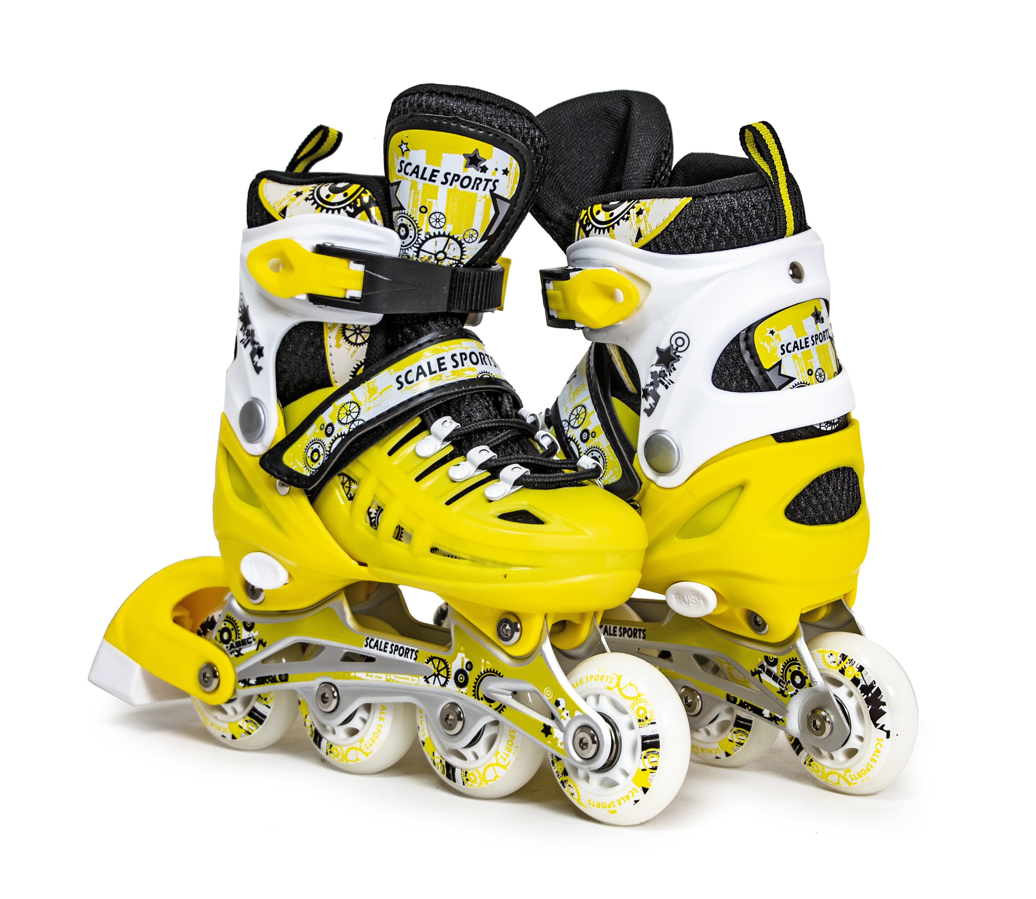 Роликовые коньки раздвижные Space Sport ABEC-7 82A Желтые размер 38-41 (DP-748527067-L)
Роликовые коньки раздвижные Space Sport ABEC-7 82A Желтые размер 38-41 (DP-748527067-L)