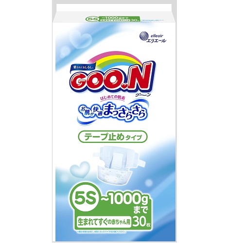 Японские подгузники для маловесных новорожденных до 1 кг GOO.N Размер SSSSS 30 штук (753863)
Японские подгузники для маловесных новорожденных до 1 кг GOO.N Размер SSSSS 30 штук (753863)