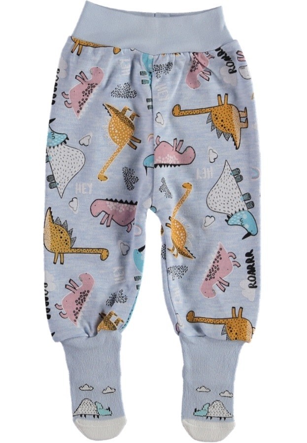 Ползунки с носочками Kardelya Дино Голубые Интерлок 80 см
Ползунки с носочками Kardelya Дино Голубые Интерлок 80 см