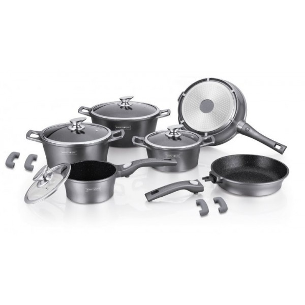 Набор посуды Royalty Line 14 предметов RL ES-1014M Silver с антипригарным покрытием
Набор посуды Royalty Line 14 предметов RL ES-1014M Silver с антипригарным покрытием