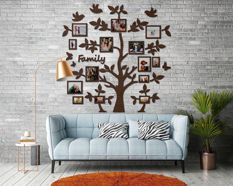 Семейное дерево для фотографий 14 рамок LikeWood Tree With Butterflies S 100 × 100 см Темный орех
Семейное дерево для фотографий 14 рамок LikeWood Tree With Butterflies S 100 × 100 см Темный орех