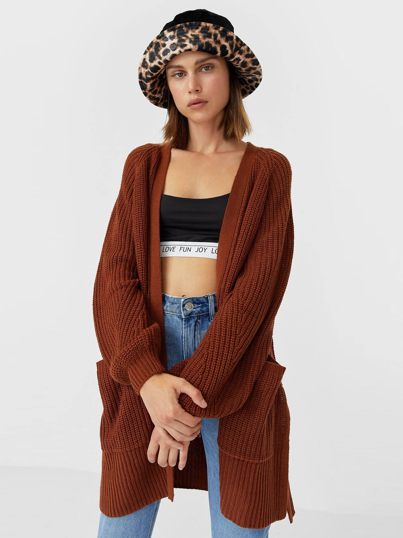 Кардиган Stradivarius XAZ283906KRVH Коричневый, Кардиган Stradivarius XAZ283906KRVH M Коричневый
Кардиган Stradivarius XAZ283906KRVH Коричневый, Кардиган Stradivarius XAZ283906KRVH M Коричневый