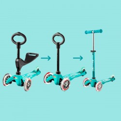 Самокат MICRO серии "Mini 3in1 Deluxe" – АКВА ГОЛУБОЙ (до 50 kg, до 20 kg с сидением, 3-х колесный)
Самокат MICRO серии "Mini 3in1 Deluxe" – АКВА ГОЛУБОЙ (до 50 kg, до 20 kg с сидением, 3-х колесный)