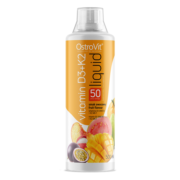 Витамины и минералы Ostrovit Vitamin D3+K2 Liquid 500 мл Фруктовый вкус (444980)
Витамины и минералы Ostrovit Vitamin D3+K2 Liquid 500 мл Фруктовый вкус (444980)
