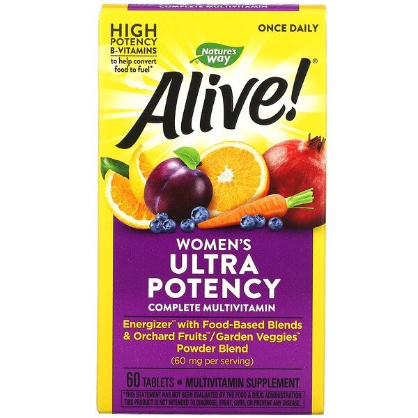 МультиВитамины и минералы Для Женщин Nature's Way Alive Women's Ultra Potency Multi-Vitamin 60 Таблетки (446188)
МультиВитамины и минералы Для Женщин Nature's Way Alive Women's Ultra Potency Multi-Vitamin 60 Таблетки (446188)