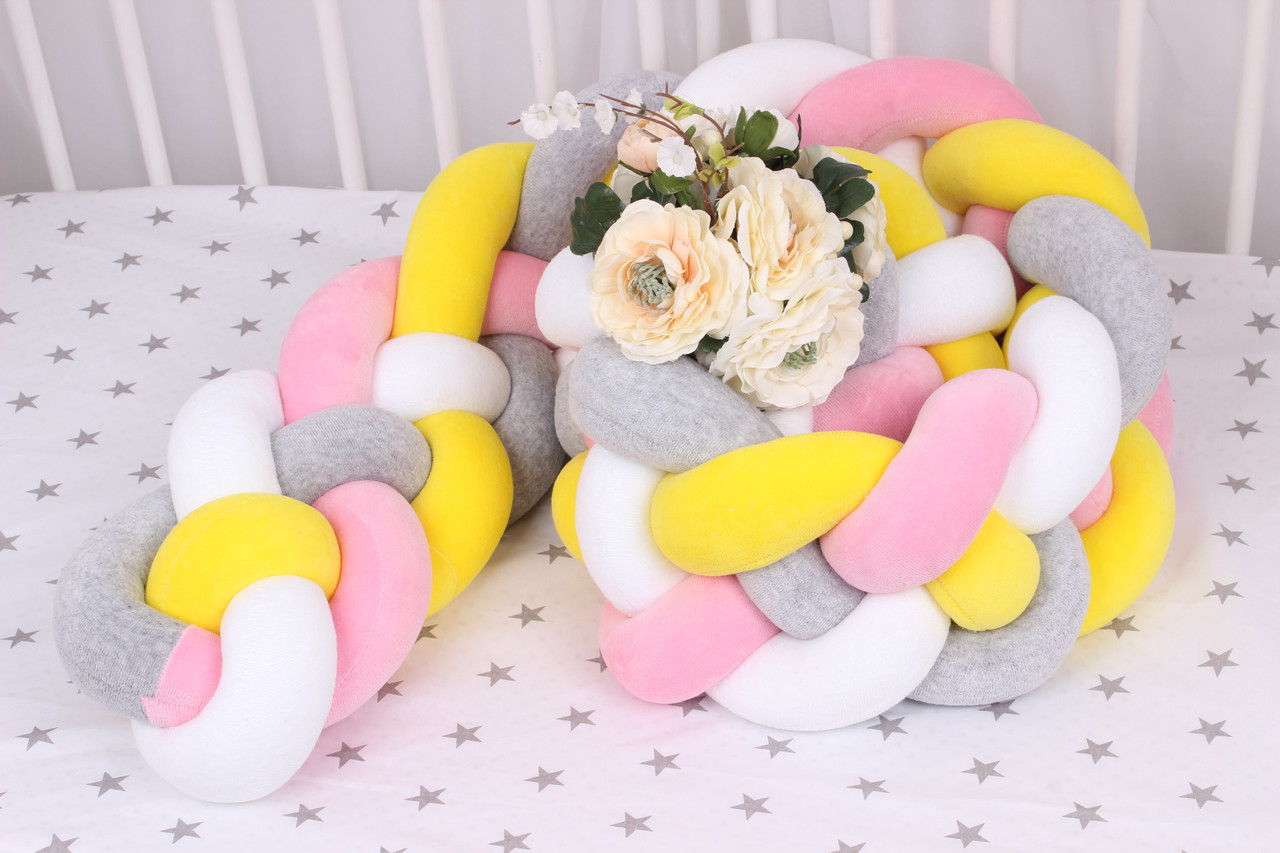 Бортик косичка в кроватку в 4 плетения Моя Ляля 20х360 см Разноцветный
Бортик косичка в кроватку в 4 плетения Моя Ляля 20х360 см Разноцветный