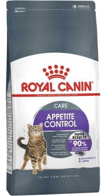 Сухой корм для котов от 1 года до 7 лет склонных к выпрашиванию еды Royal Canin Appetite Control 2 кг (3182550920391)
Сухой корм для котов от 1 года до 7 лет склонных к выпрашиванию еды Royal Canin Appetite Control 2 кг (3182550920391)
