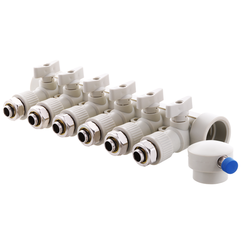 PPR Коллектор распределительный 6-way с фитингом K0194.PRO 11 шт/ящ Koer (KP2559)
PPR Коллектор распределительный 6-way с фитингом K0194.PRO 11 шт/ящ Koer (KP2559)