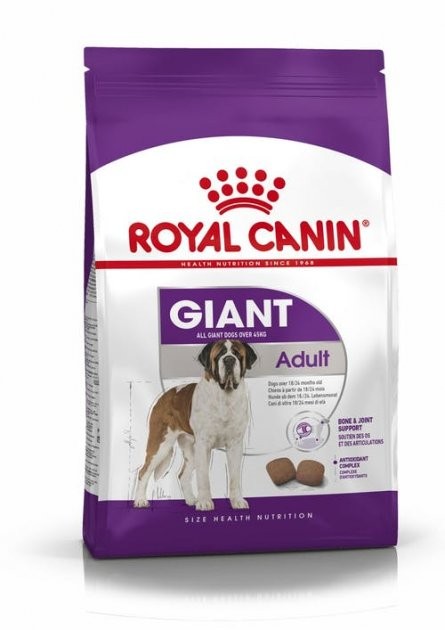 Сухой корм Royal Canin Giant Adult для взрослых собак гигантских пород старше 2 лет 4 кг (3182550703147)
Сухой корм Royal Canin Giant Adult для взрослых собак гигантских пород старше 2 лет 4 кг (3182550703147)