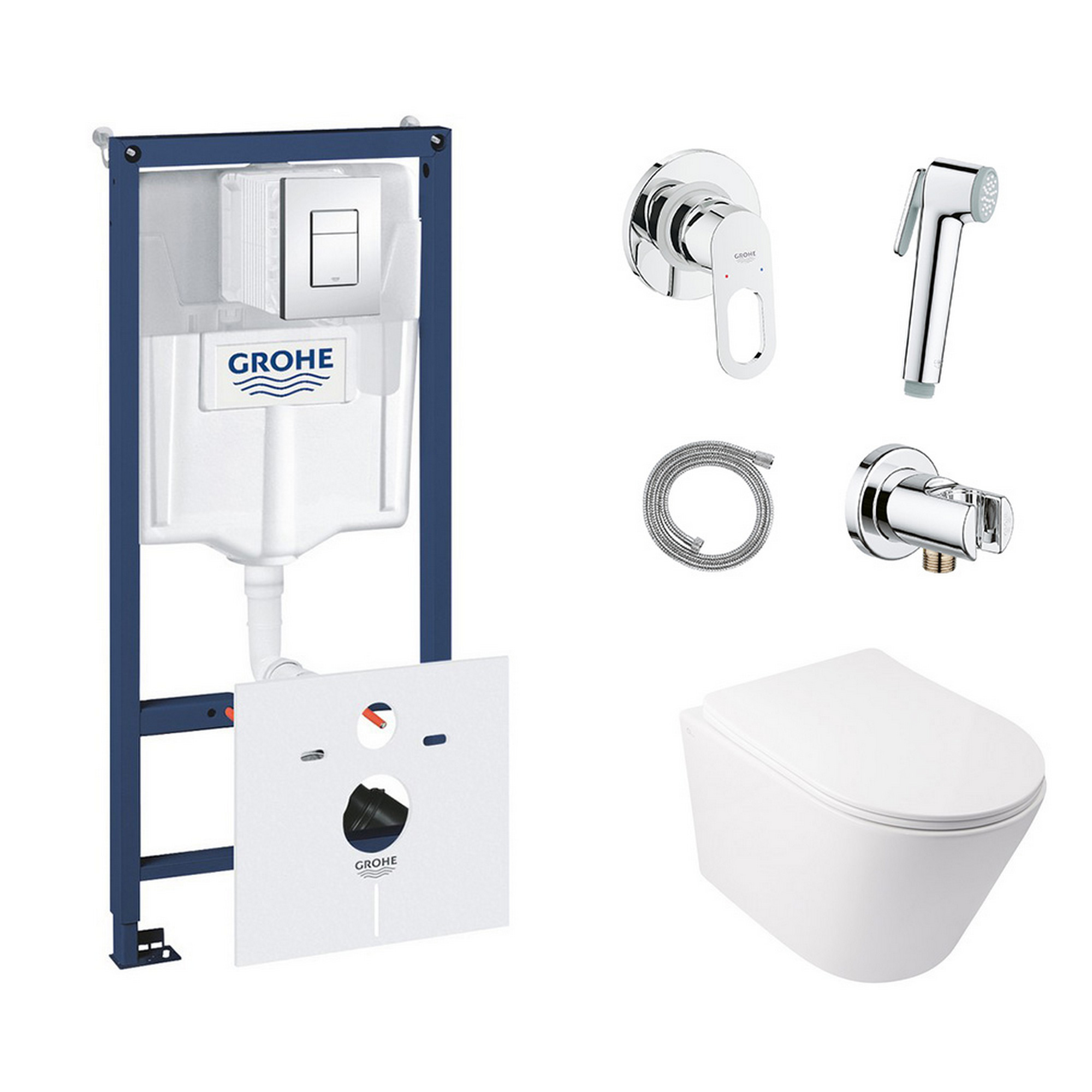 Комплект инсталляция Grohe Rapid SL 38827000 + унитаз с сиденьем Qtap Swan QT16335178W + набор для гигиенического душа со смесителем Grohe BauLoop 111042
Комплект инсталляция Grohe Rapid SL 38827000 + унитаз с сиденьем Qtap Swan QT16335178W + набор для гигиенического душа со смесителем Grohe BauLoop 111042