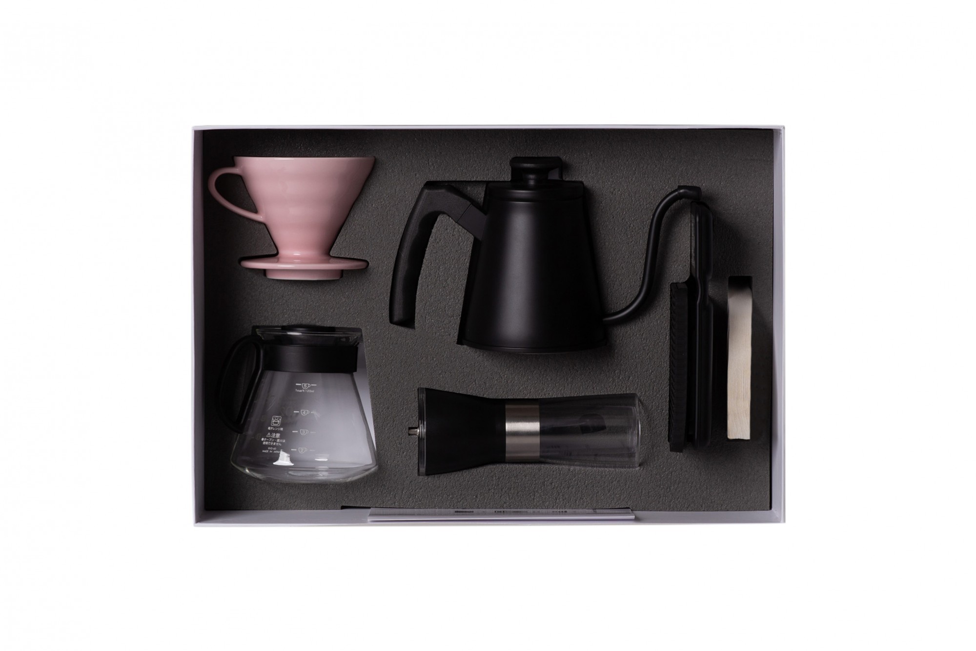 Подарочный набор Brew Kit для приготовления фильтр-кофе методом пуровер Розовый
Подарочный набор Brew Kit для приготовления фильтр-кофе методом пуровер Розовый