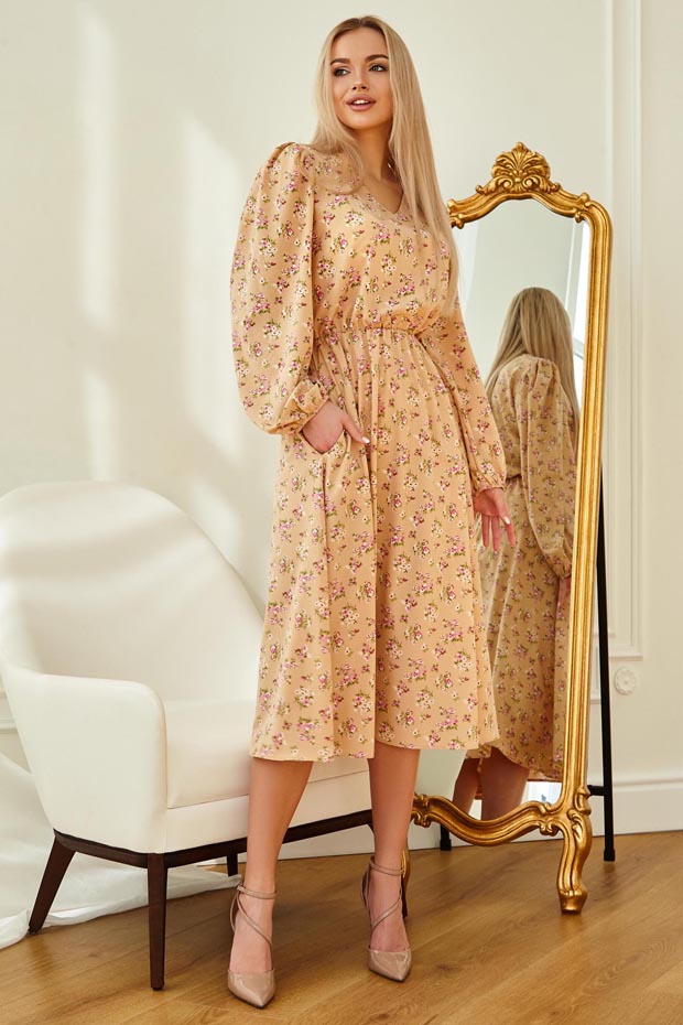 Женское JADONE FASHION платье воздушного силуэта с цветочным принтом и объёмными рукавами Рут без ремня цвет персиковый (Платье Рут без ремня персиковый, Женское JADONE FASHION платье воздушного силуэта с цветочным принтом и объёмными рукавами Рут без ре
Женское JADONE FASHION платье воздушного силуэта с цветочным принтом и объёмными рукавами Рут без ремня цвет персиковый (Платье Рут без ремня персиковый, Женское JADONE FASHION платье воздушного силуэта с цветочным принтом и объёмными рукавами Рут без ре