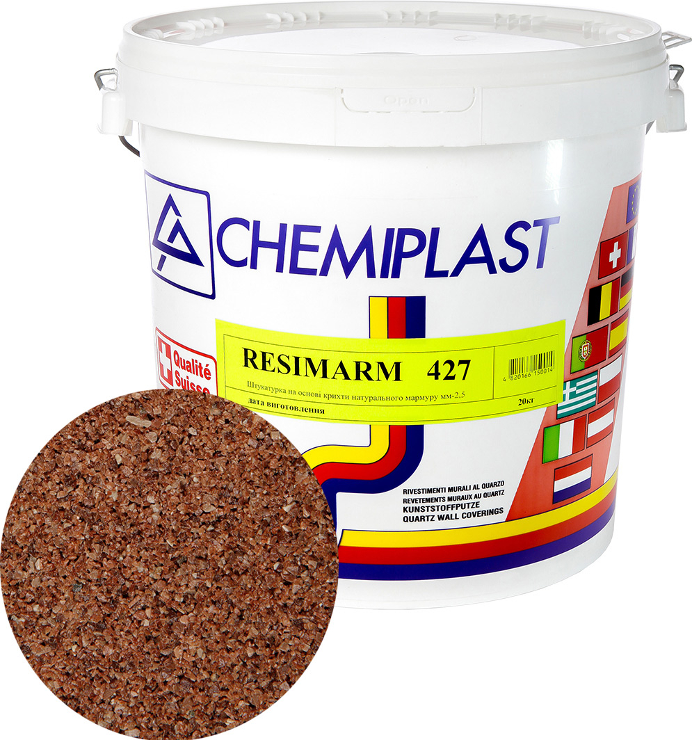Декоративна штукатурка CHEMIPLAST RESIMARM 427 мармур 2,5 мм 20 кг (4820166150205-mg)
Декоративна штукатурка CHEMIPLAST RESIMARM 427 мармур 2,5 мм 20 кг (4820166150205-mg)