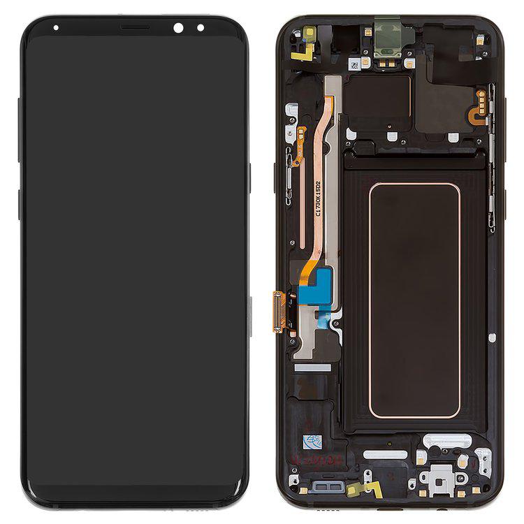 Дисплей для Samsung G955 Galaxy S8 Plus, чорний, із сенсорним екраном, з рамкою, Original (PRC), midnight Black, original glass
Дисплей для Samsung G955 Galaxy S8 Plus, чорний, із сенсорним екраном, з рамкою, Original (PRC), midnight Black, original glass