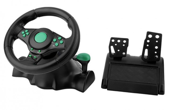 Игровой руль с педалями 3в1 PS2 / PS3 П.К. USB Vibration Steering Wheel технологя Vibration Feedback (186102960zag)
Игровой руль с педалями 3в1 PS2 / PS3 П.К. USB Vibration Steering Wheel технологя Vibration Feedback (186102960zag)
