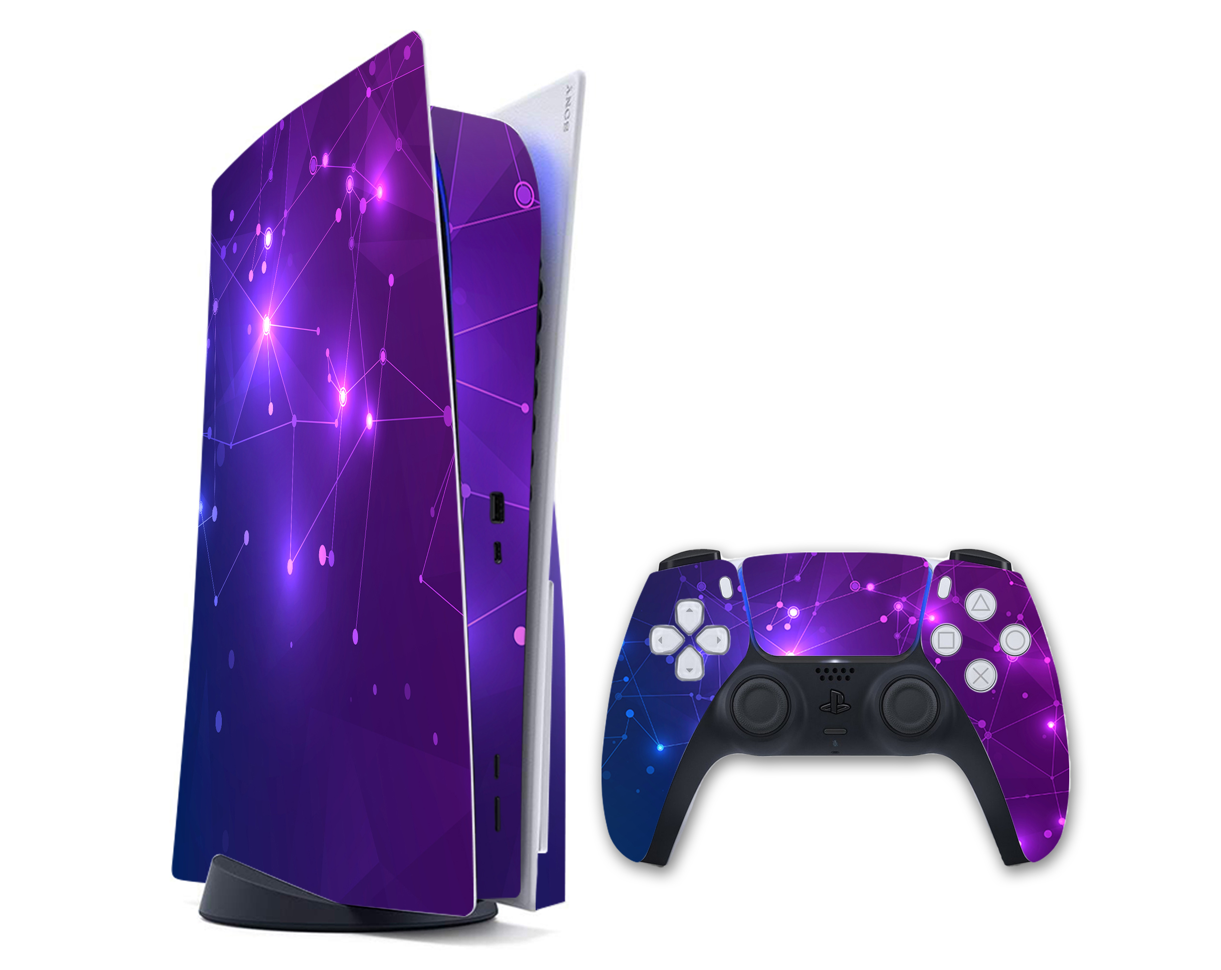 Виниловая наклейка на Sony PlayStation PS5 консоль и контроллер с принтом созвездие, арт.700362
Виниловая наклейка на Sony PlayStation PS5 консоль и контроллер с принтом созвездие, арт.700362
