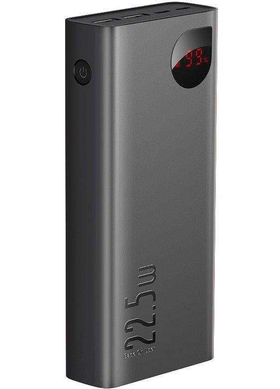 УМБ Baseus Adaman Metal Digital Display 30000mAh 22.5W 5A с технологией QC3.0+PD3.0 2USB+Type-C + Кабель USB to Type-C Черный
УМБ Baseus Adaman Metal Digital Display 30000mAh 22.5W 5A с технологией QC3.0+PD3.0 2USB+Type-C + Кабель USB to Type-C Черный