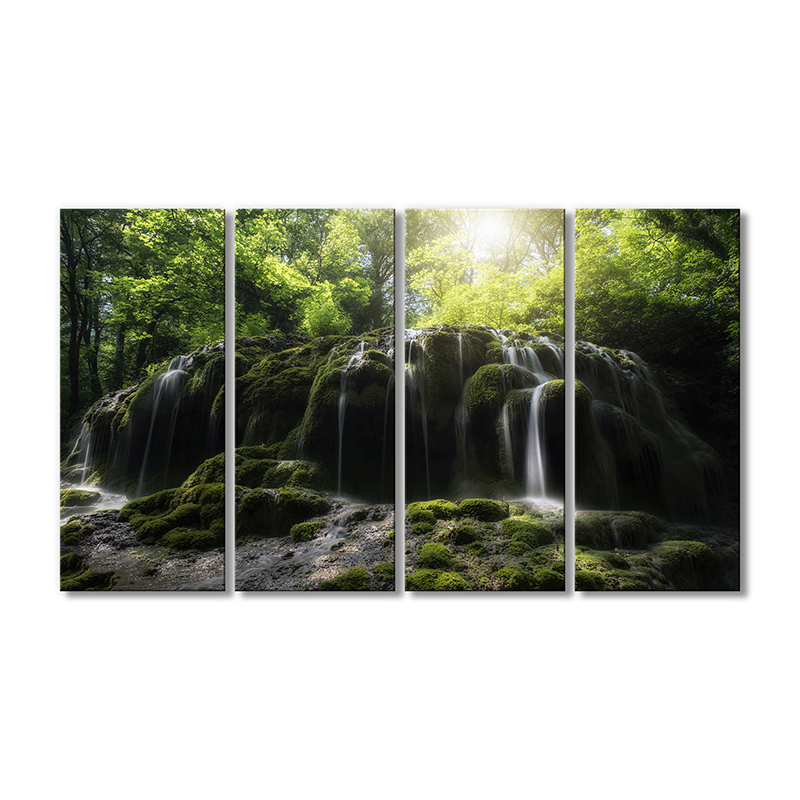 Модульная картина Artel «Зеленый водопад» 4 модуля 120x180 см 
Модульная картина Artel «Зеленый водопад» 4 модуля 120x180 см