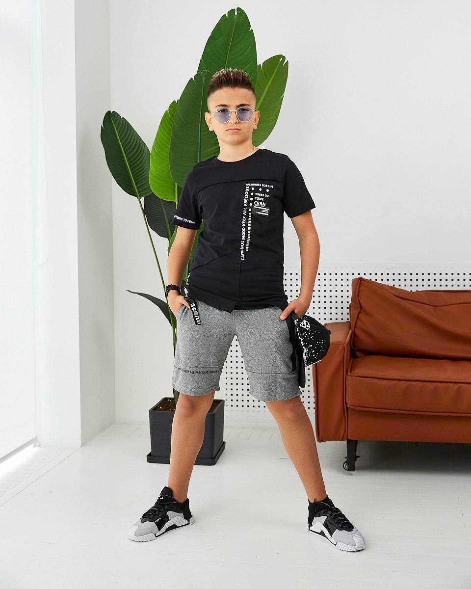 Летний нарядный костюм для мальчика подростка Corrinos 0039 Corrinos mood Черный с 146 см Серым (KST-00008)
Летний нарядный костюм для мальчика подростка Corrinos 0039 Corrinos mood Черный с 146 см Серым (KST-00008)