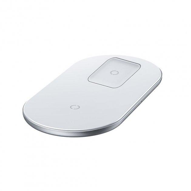 Зарядное беспроводное устройство Baseus WXJK-C02 Simple 2in1 Wireless Charger Pro Edition 15W Max For Phones+AirPods Pro Белый
Зарядное беспроводное устройство Baseus WXJK-C02 Simple 2in1 Wireless Charger Pro Edition 15W Max For Phones+AirPods Pro Белый