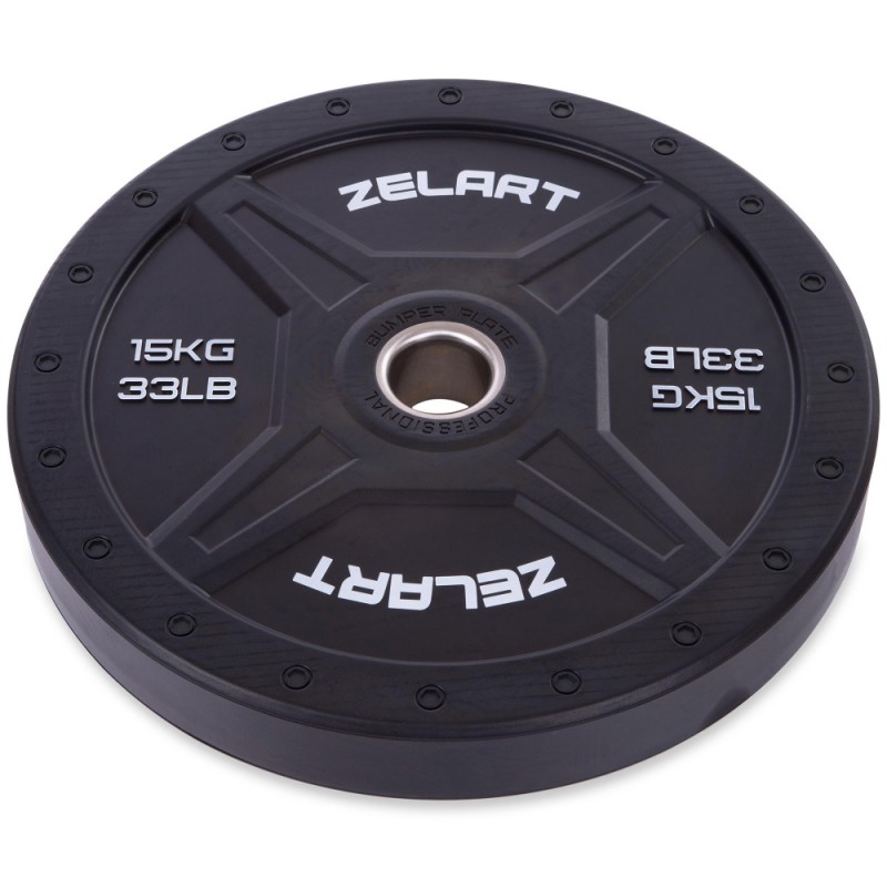 Бамперные диски для кроссфита Zelart Bumper Plates 15 кг, черный, код: TA-2258-15-S52
Бамперные диски для кроссфита Zelart Bumper Plates 15 кг, черный, код: TA-2258-15-S52