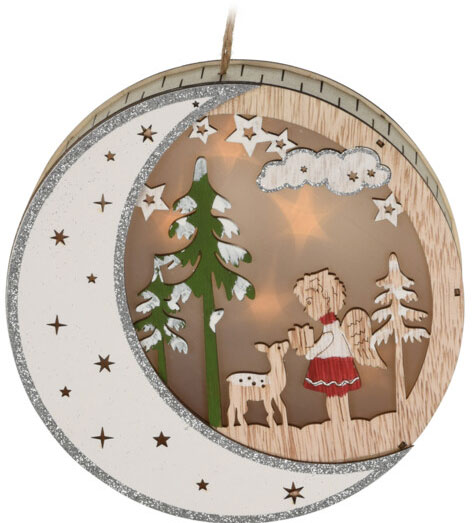 Подвесное украшение Christmas Decoration с подсветкой 18х4х18 см (AX5308170_angel)
Подвесное украшение Christmas Decoration с подсветкой 18х4х18 см (AX5308170_angel)