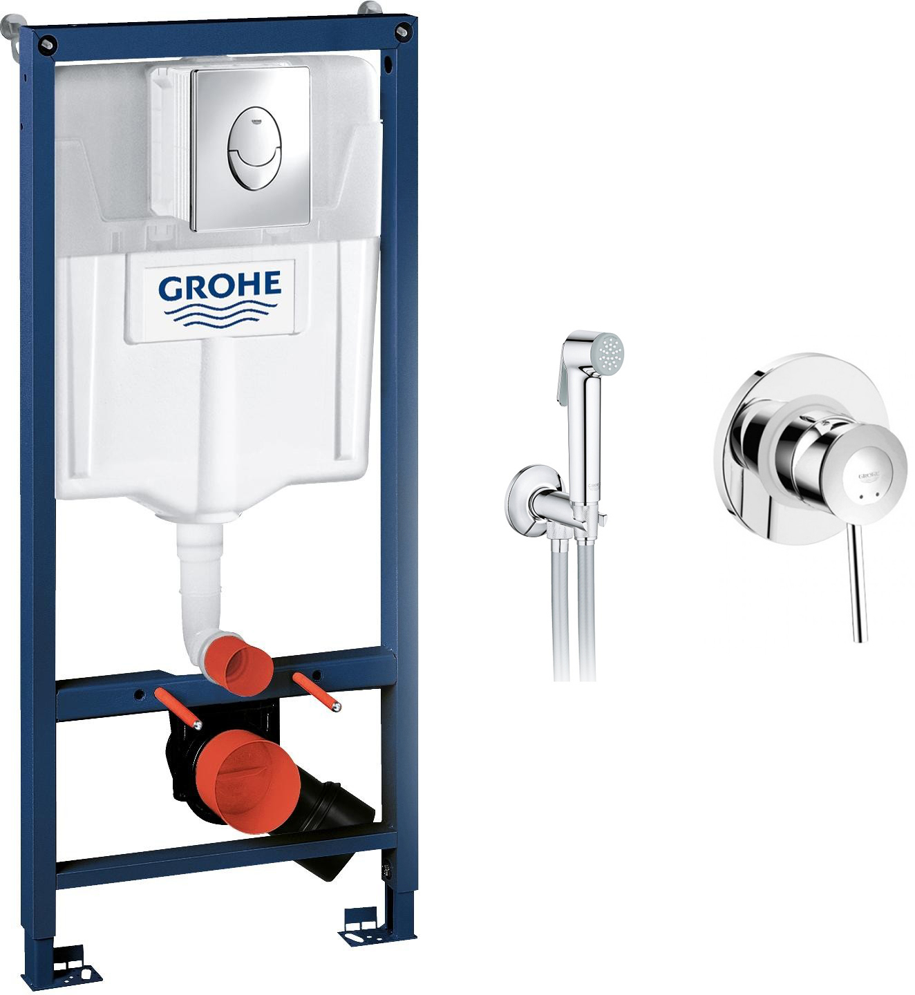 Инсталляция GROHE Rapid SL 38721001 с душевым гарнитуром BauClassic 2904800S
Инсталляция GROHE Rapid SL 38721001 с душевым гарнитуром BauClassic 2904800S