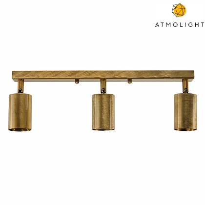 Светильник из металла потолочный на планке с поворотным механизмом Atmolight серии Chime цоколь GU10 L90-3 Brush Gold
Светильник из металла потолочный на планке с поворотным механизмом Atmolight серии Chime цоколь GU10 L90-3 Brush Gold