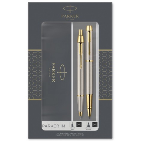 Набор ручек Parker IM Brushed Metal GT RB+BP в подарочной упаковке DUOSETS 20 392Tb19
Набор ручек Parker IM Brushed Metal GT RB+BP в подарочной упаковке DUOSETS 20 392Tb19
