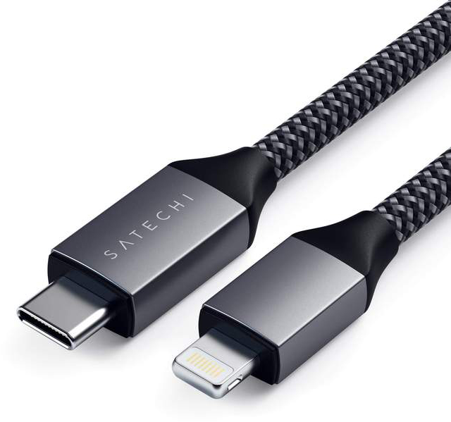 Кабель синхронизации Satechi USB Type-C to Lightning 1.8 м Space Gray (ST-TCL18M)
Кабель синхронизации Satechi USB Type-C to Lightning 1.8 м Space Gray (ST-TCL18M)