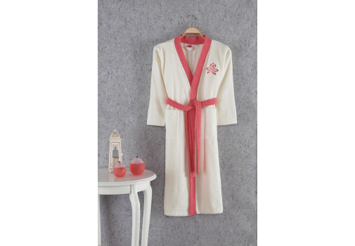 Халат Cotton box Fine Ecru-Mercan / Кремово-кораловый, Халат Cotton box Fine Ecru-Mercan S/M Кремово-кораловый
Халат Cotton box Fine Ecru-Mercan / Кремово-кораловый, Халат Cotton box Fine Ecru-Mercan S/M Кремово-кораловый